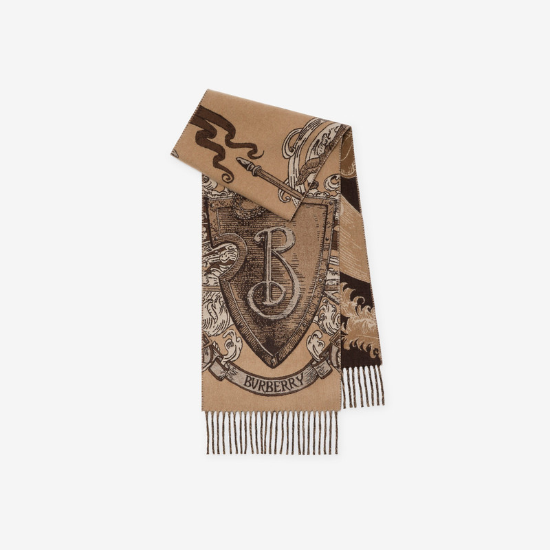 Etched Knight Cashmere Scarf 1