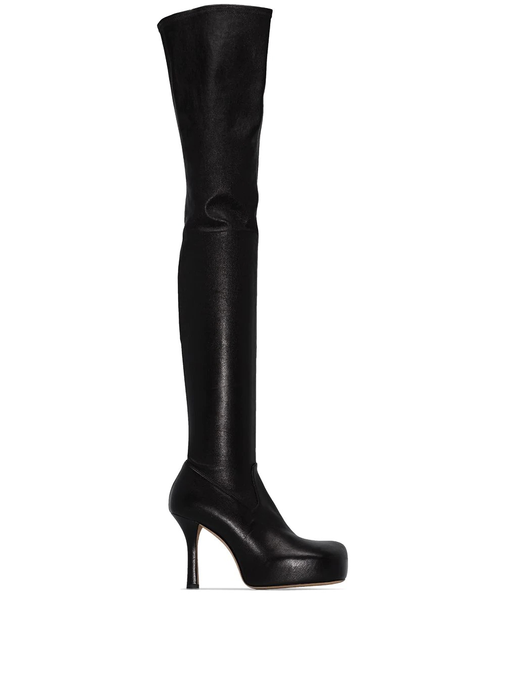 105mm over-the-knee leather boots - 1