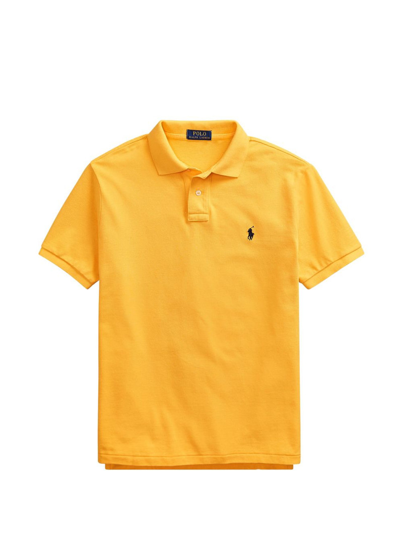 logo-embroidered polo shirt 1