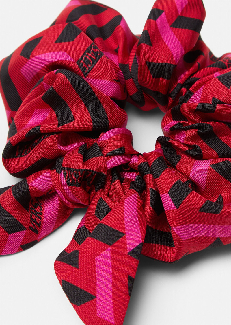 VERSACE La Greca Silk Scrunchie outlook