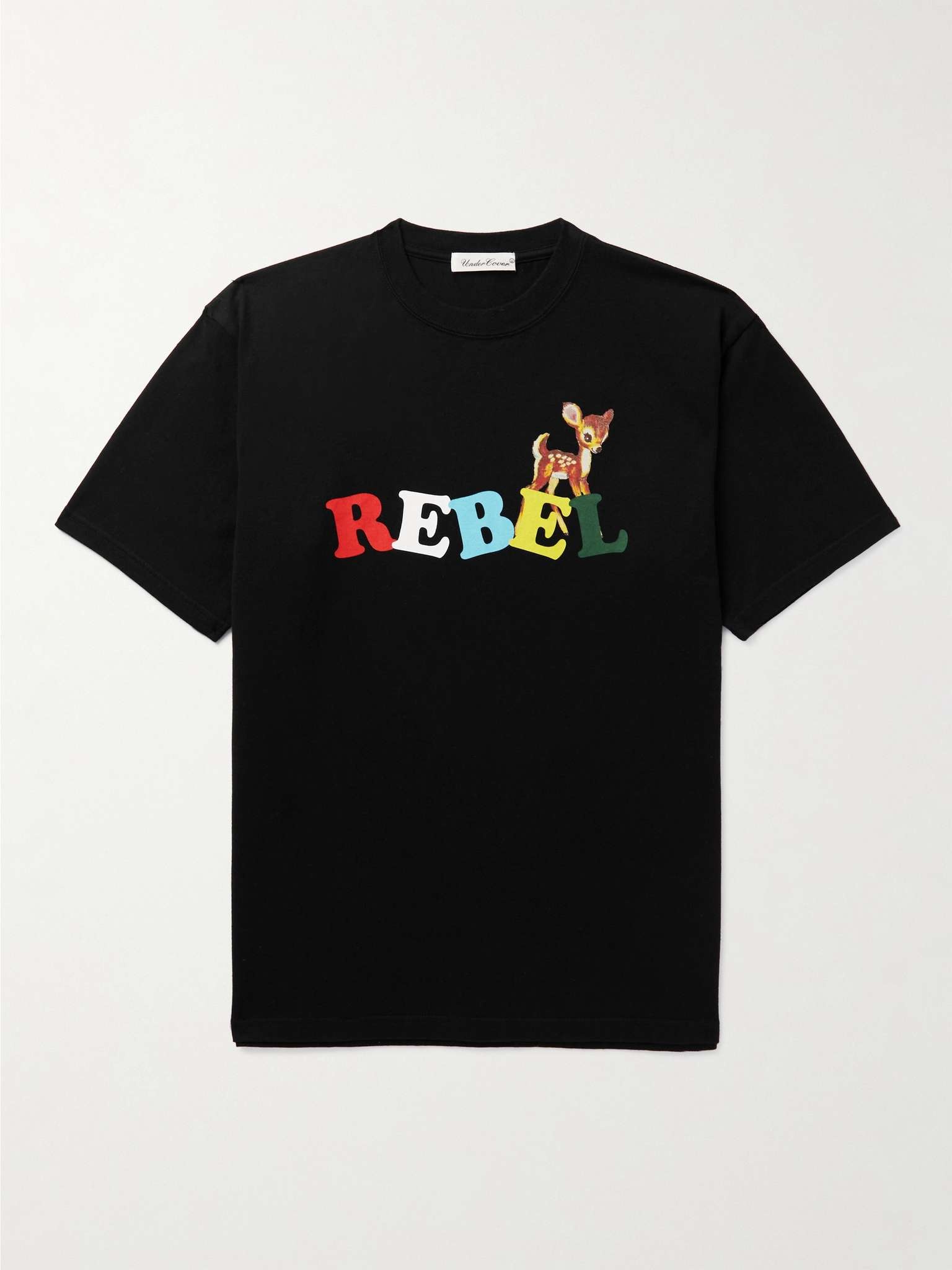 Printed Cotton-Jersey T-Shirt - 1