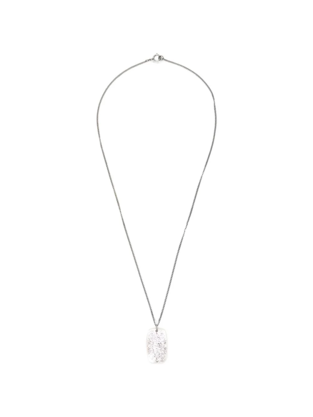 engraved dog-tag necklace - 1