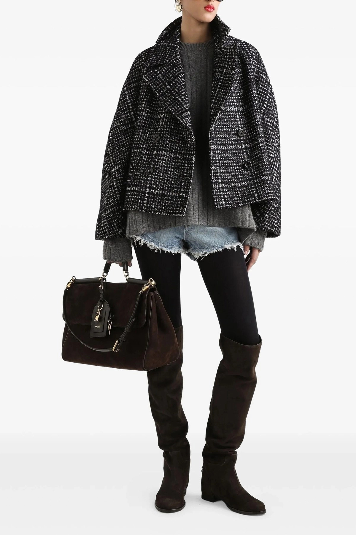 Houndstooth coat - 2