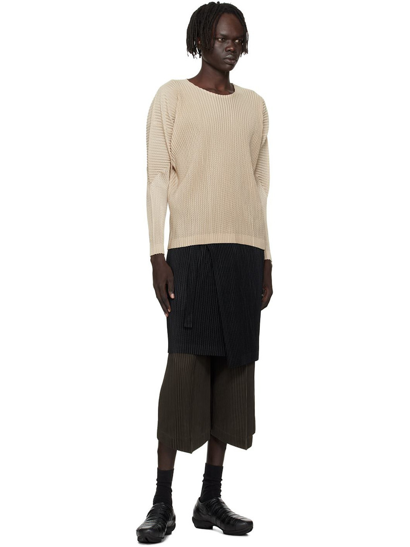 ISSEY MIYAKE Black Light Mesh Miniskirt outlook