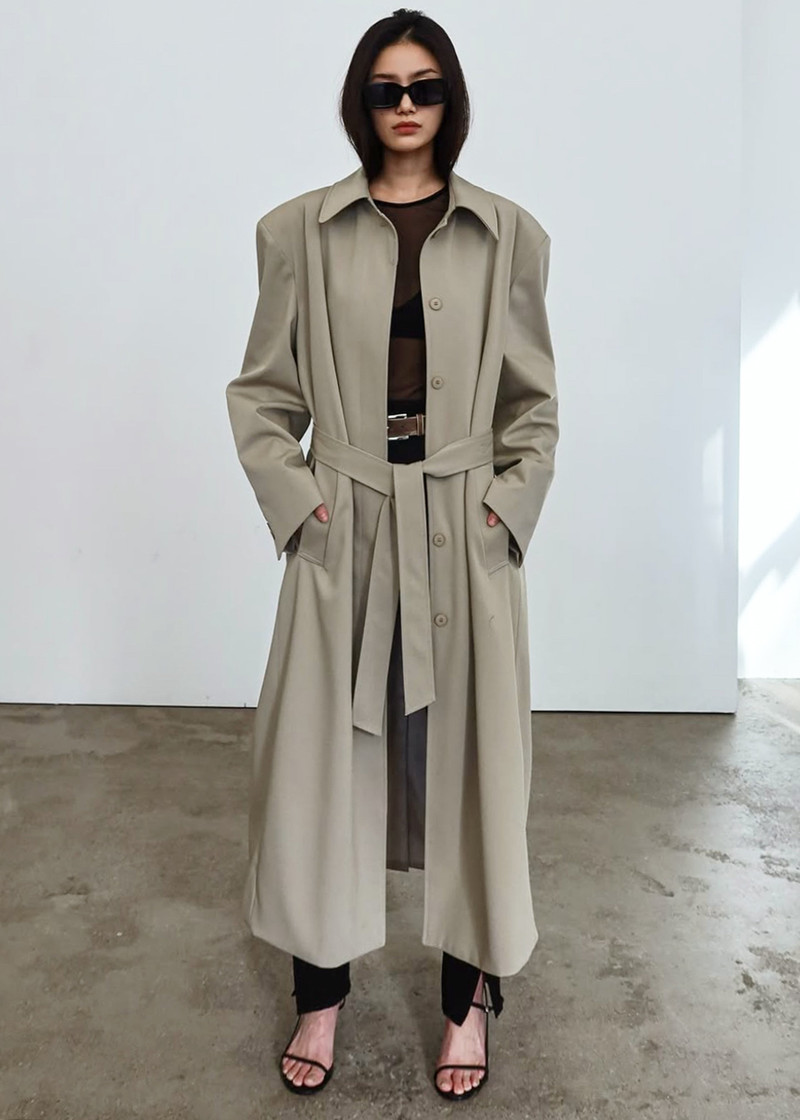 Indore Long Coat - Beige 9