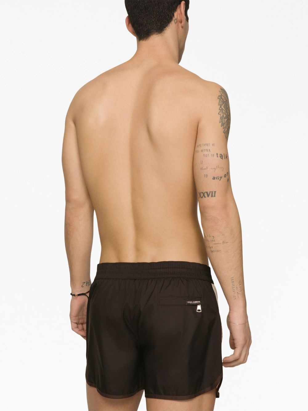 logo-patch swim shorts - 5