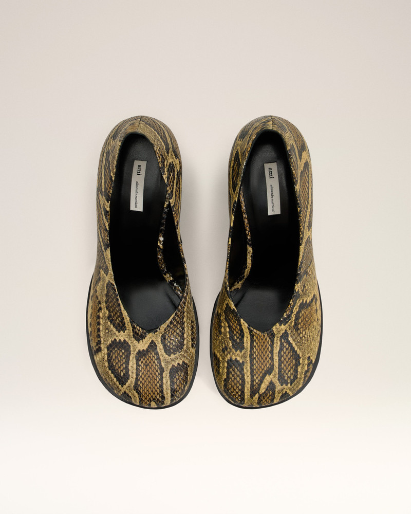 BEIGE LEATHER PIANO PUMP 5