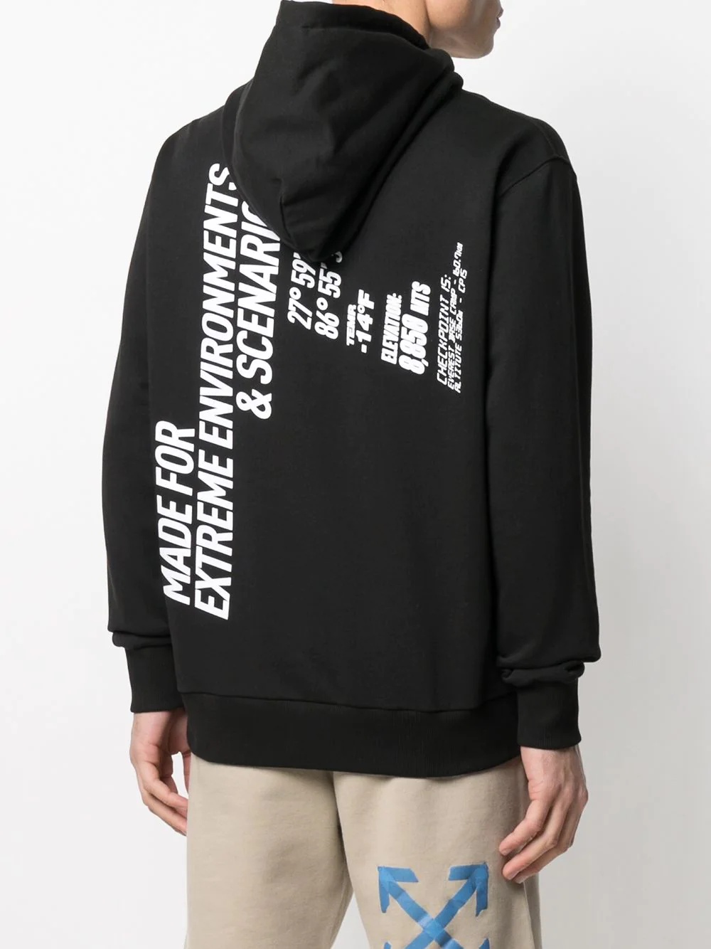 logo drawstring hoodie - 4