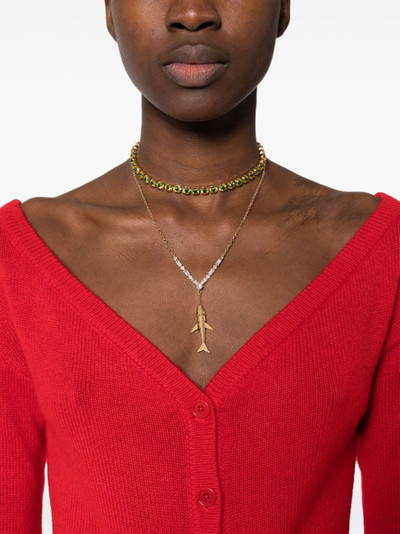 Marni fish-charm layered necklace outlook