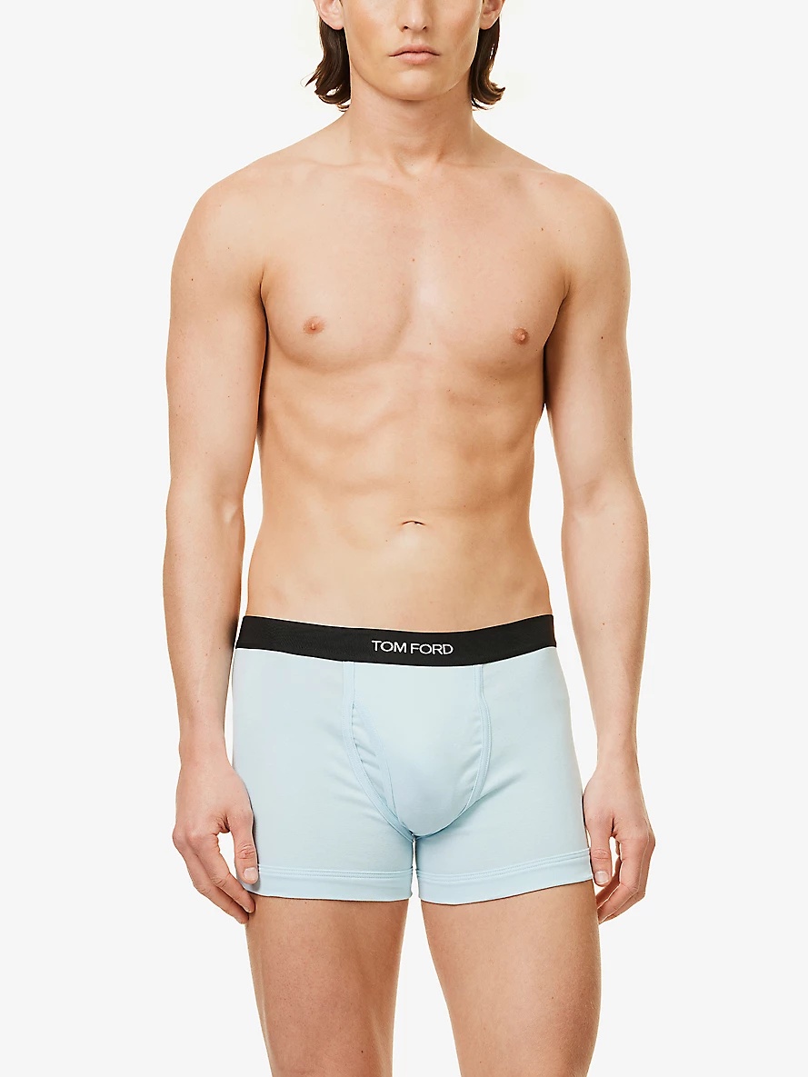 Logo-waistband stretch-cotton boxers - 2