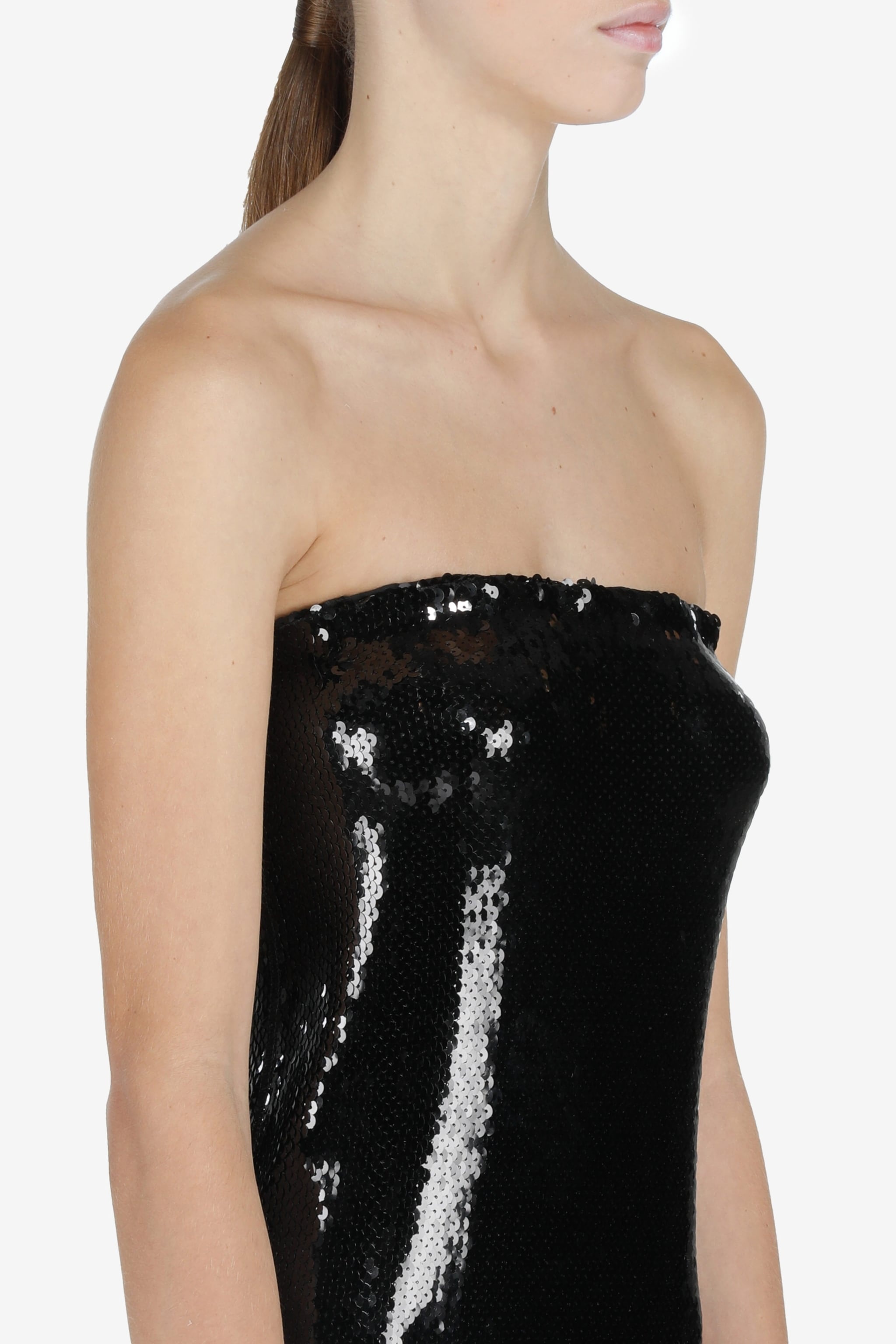SEQUIN-EMBELLISHED TUBE DRESS - 4