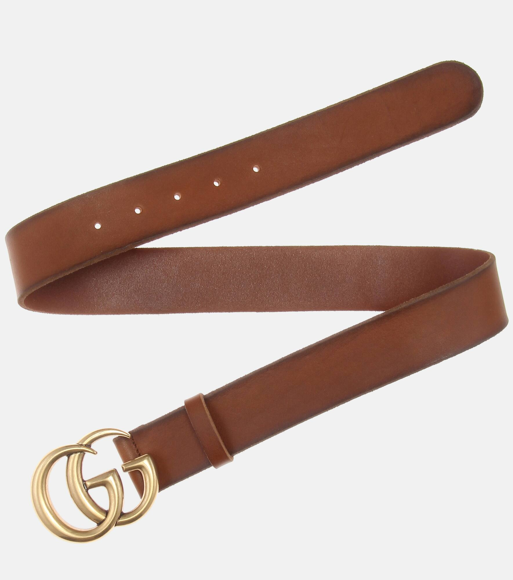 GG leather belt - 4