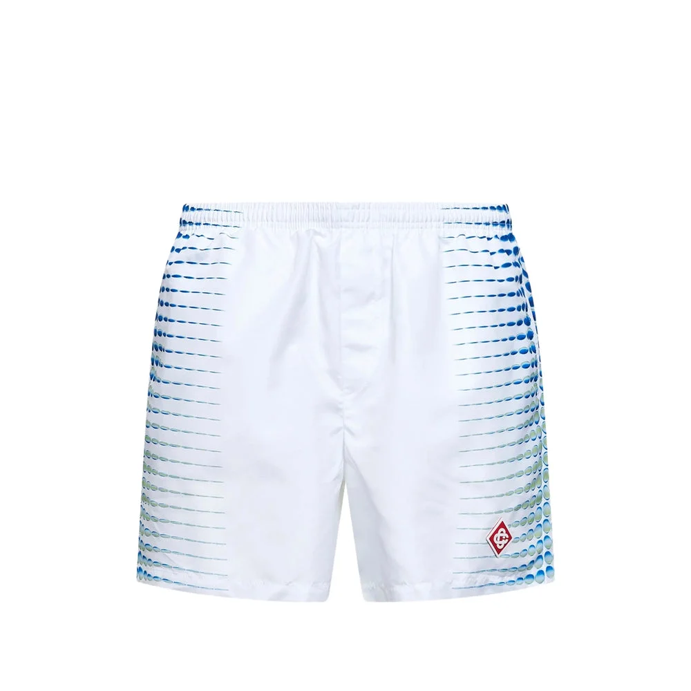 Casablanca White Shorts - Track & Running Shorts Men - 1