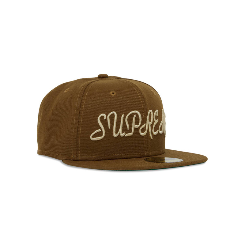 Supreme Supreme Script New Era 'Light Brown' outlook