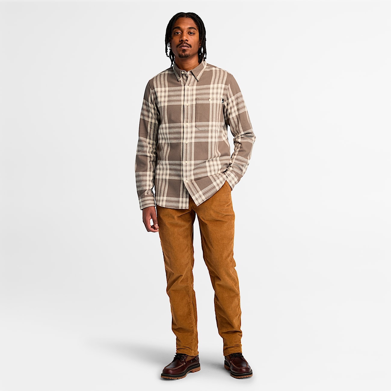 Men's Midweight Flannel Check Shirt - 3