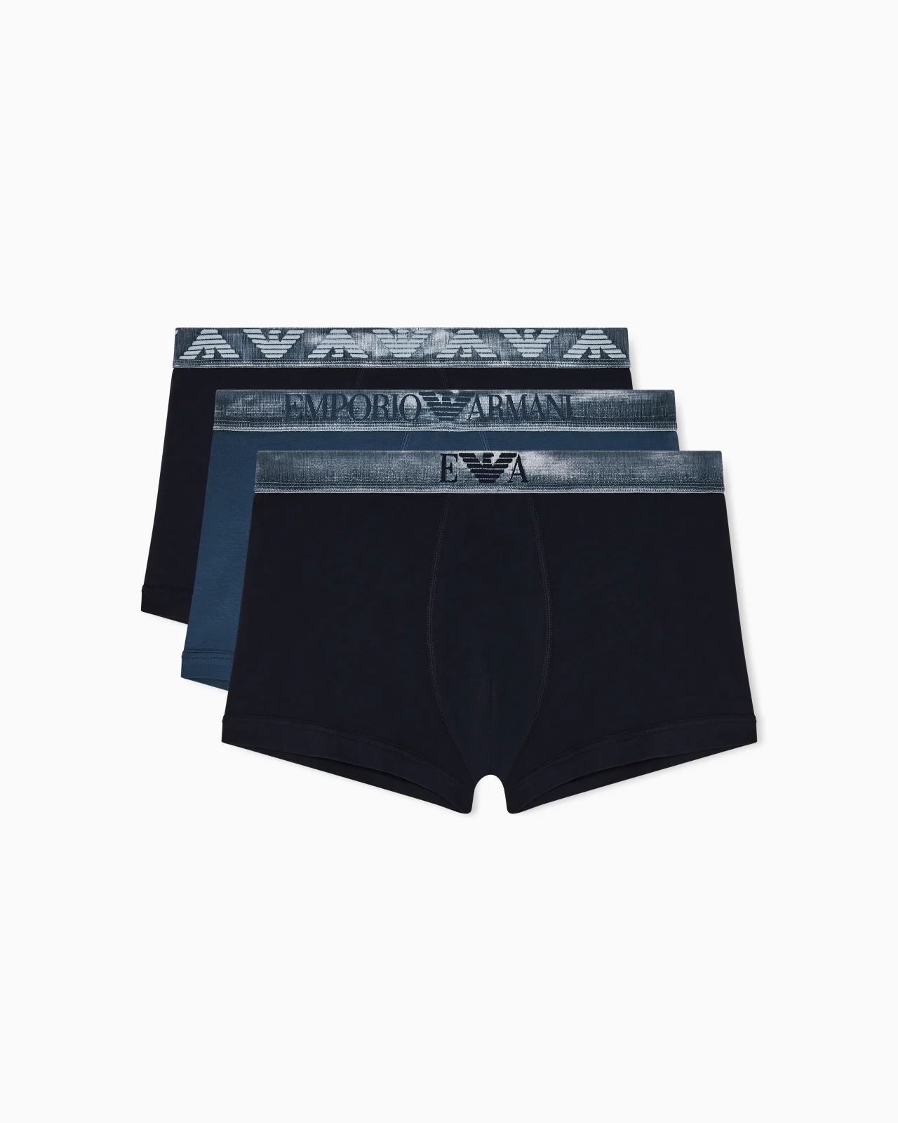 THREE-PACK OF SHINY LOGOBAND ORGANIC JERSEY BOXER BRIEFS - 1