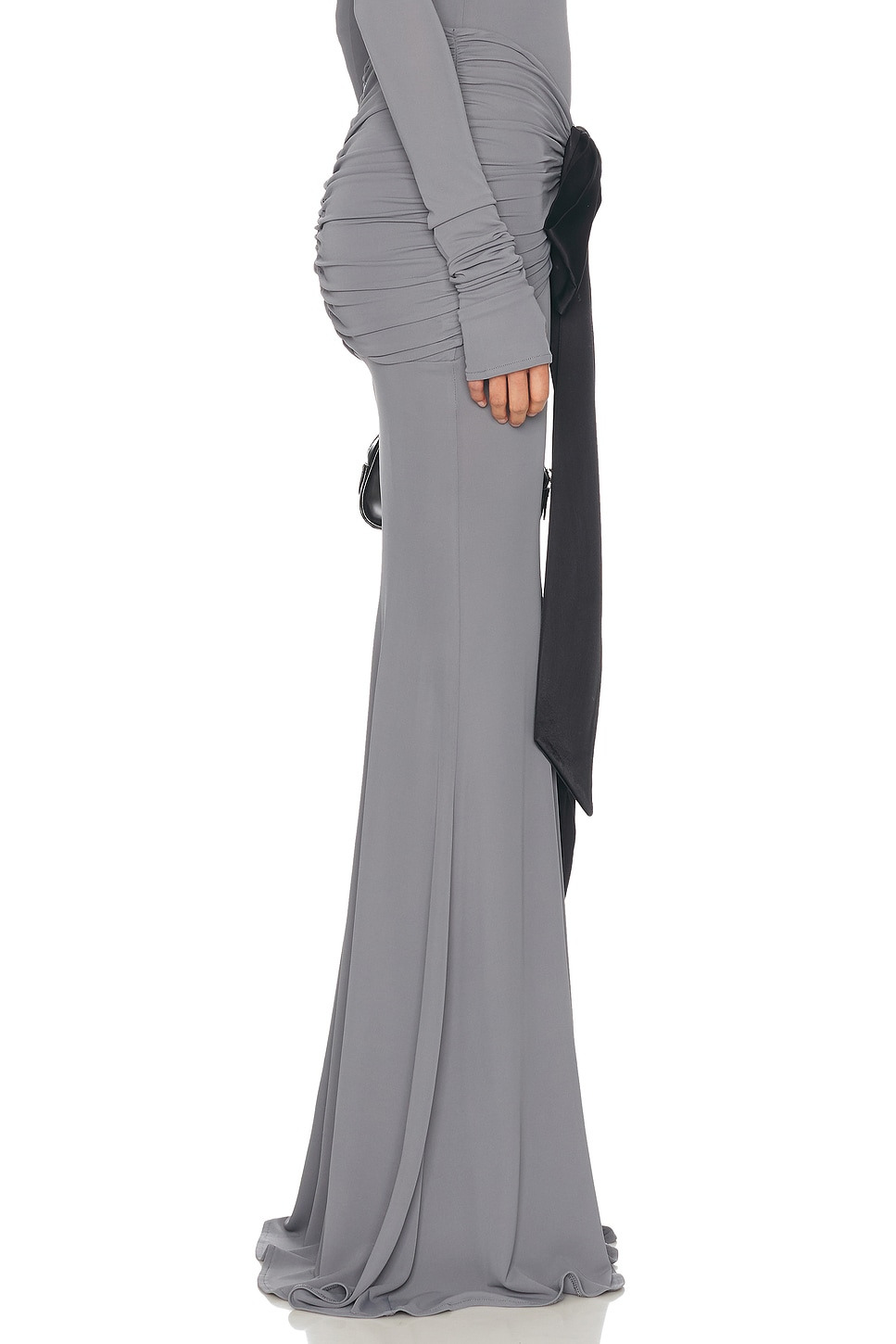 The Althea Jersey Skirt With Bow - 3