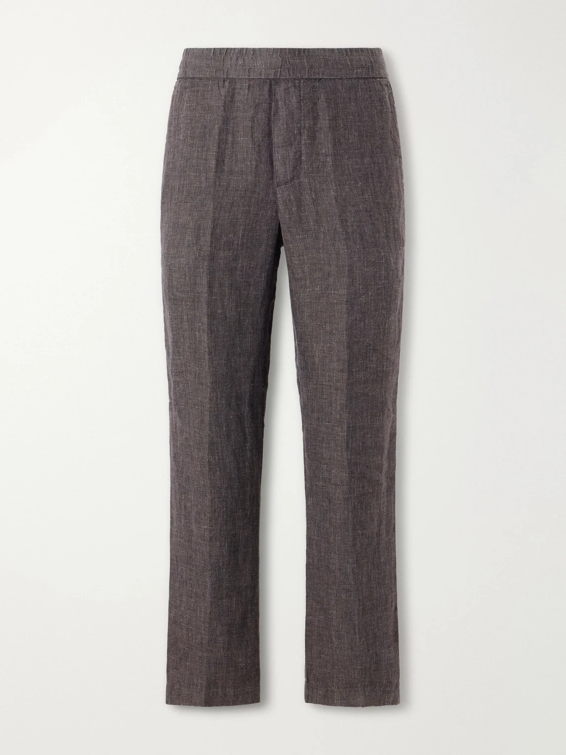 Straight-Leg Linen Suit Trousers - 1