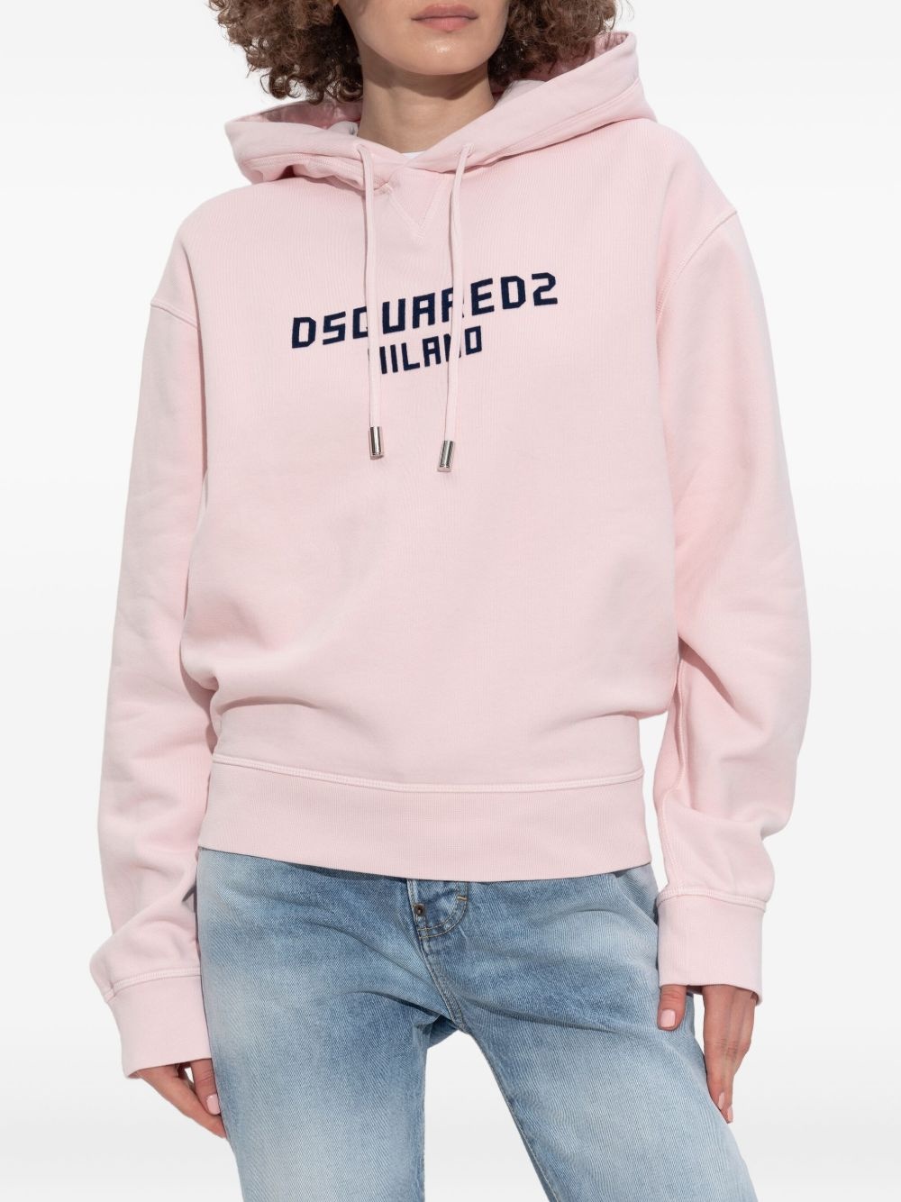 logo-print hoodie - 3