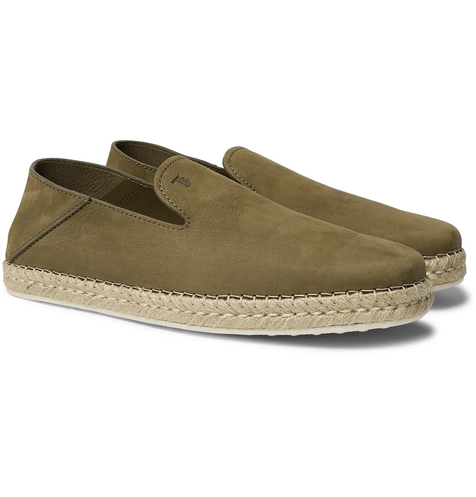 Collapsible-Heel Nubuck Espadrilles - 2