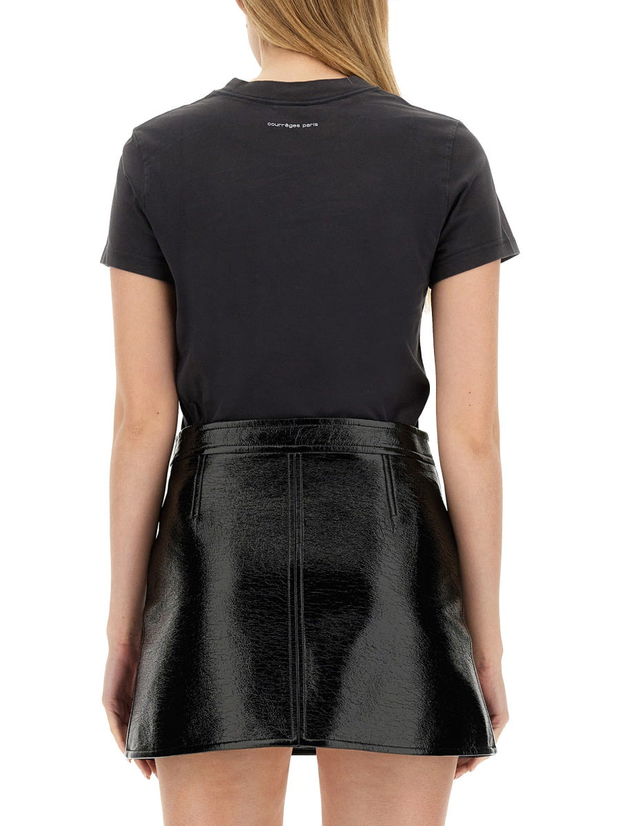 Courreges Women T-Shirt With Logo - 3