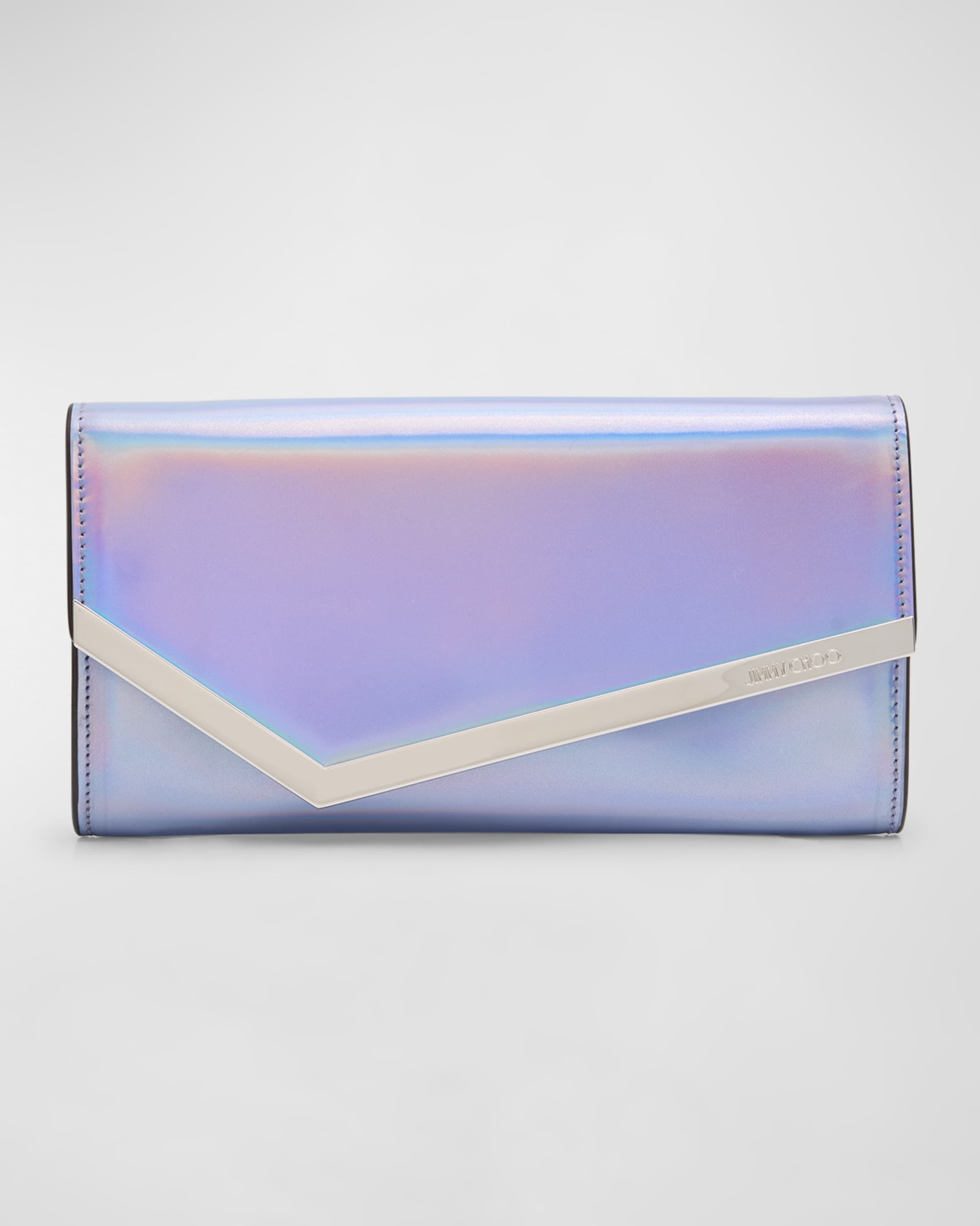 Emmie Flap Iridescent Clutch Bag - 1