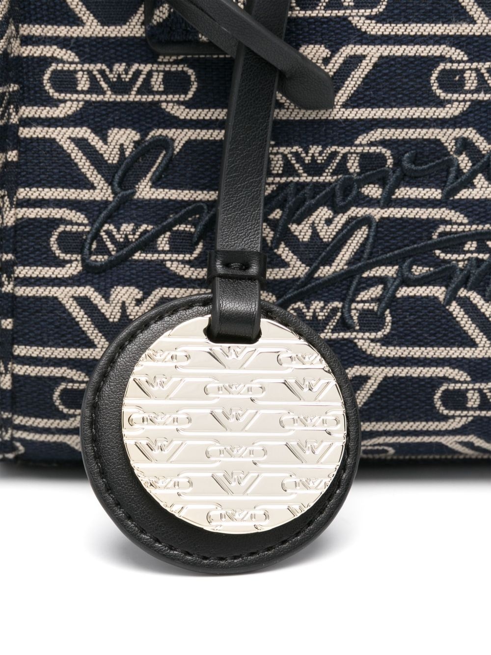 monogram-jacquard tote bag - 4