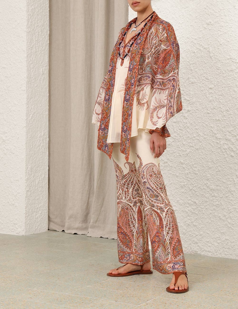 RHIANNON TIE NECK BLOUSE - 3