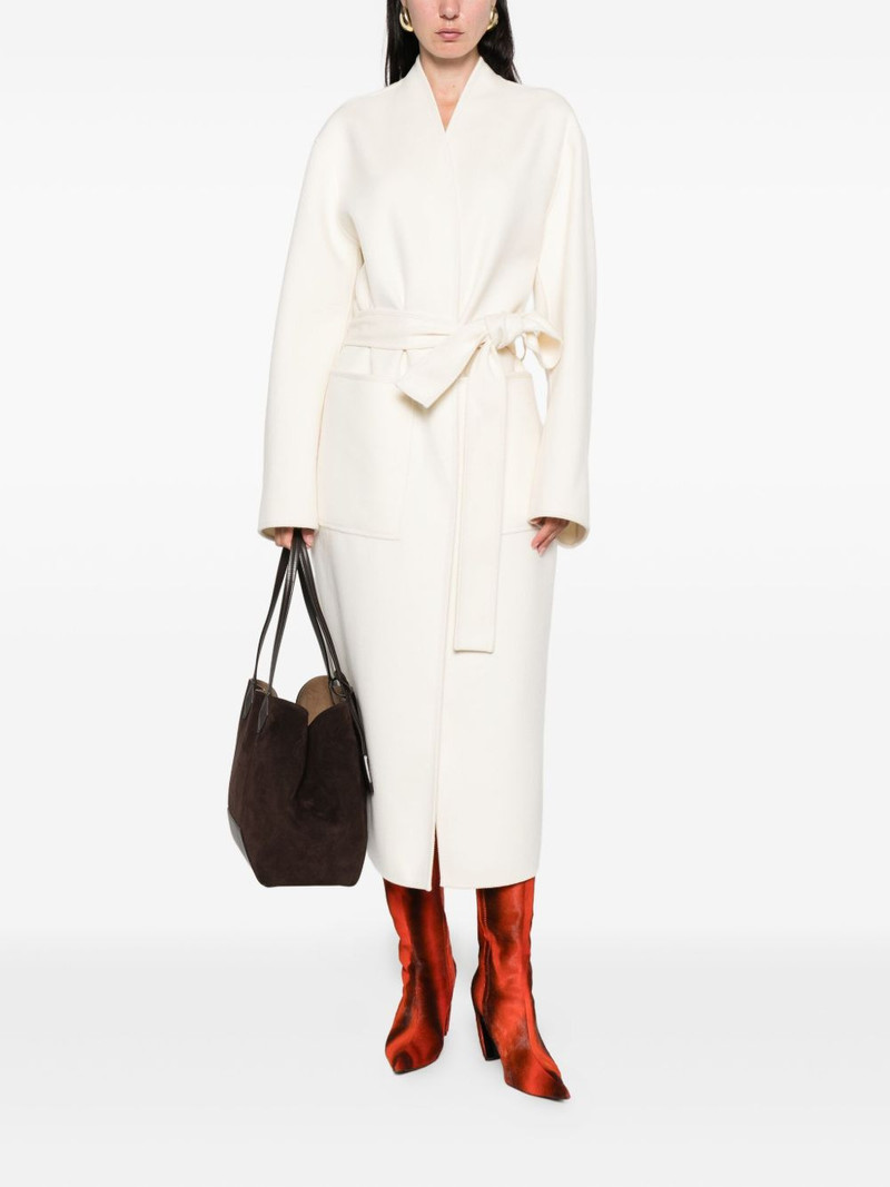 RÓHE belted wrap coat outlook
