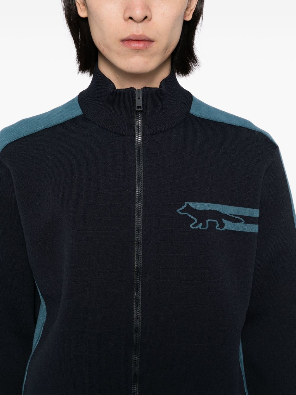 zip-up sweater - 5