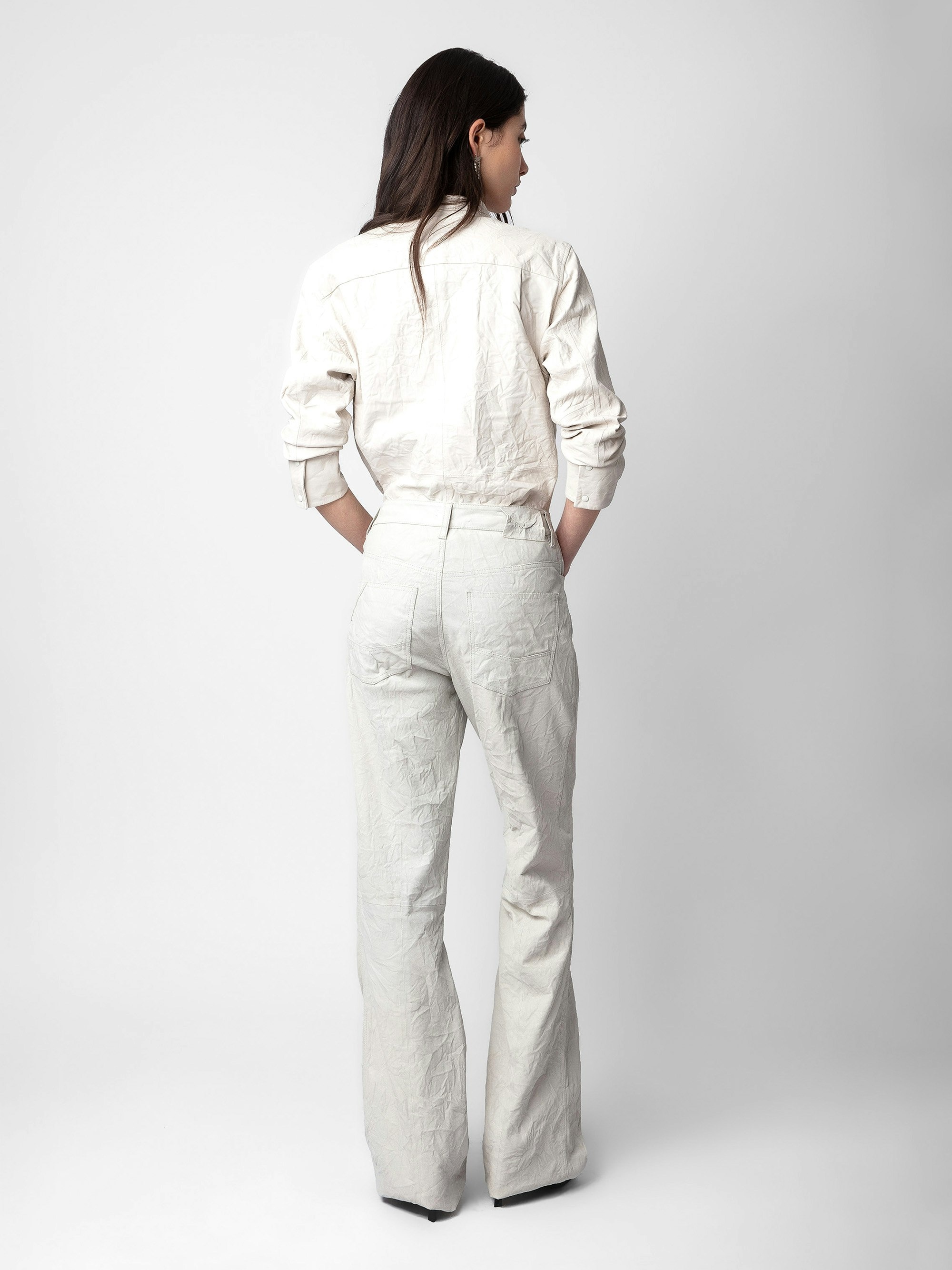 Pistol Crinkled Leather Pants - 3