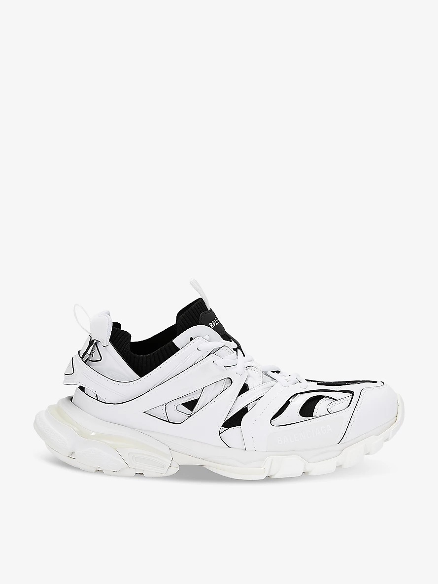 Track nylon and mesh low-top trainers - 1