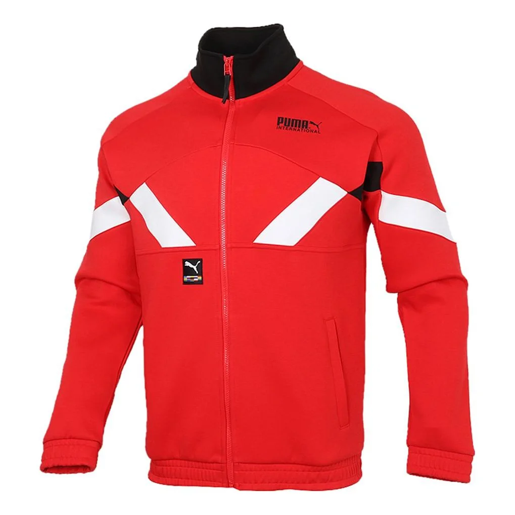 Puma International Game Double Knit Track Jacket 'Red White Black' 531339-11 - 1