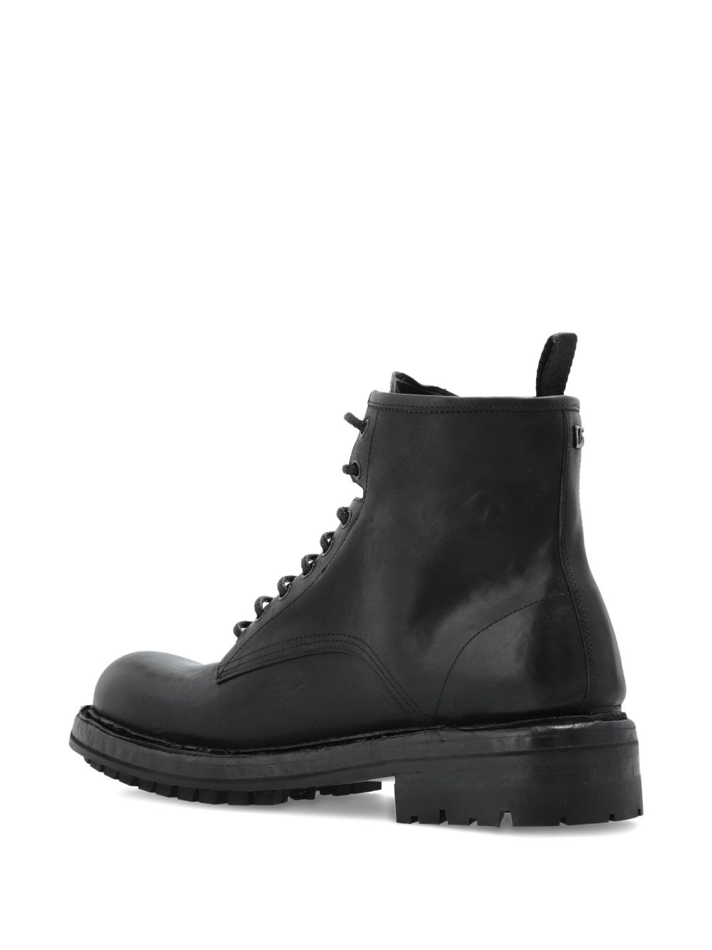 lace-up leather boots - 3