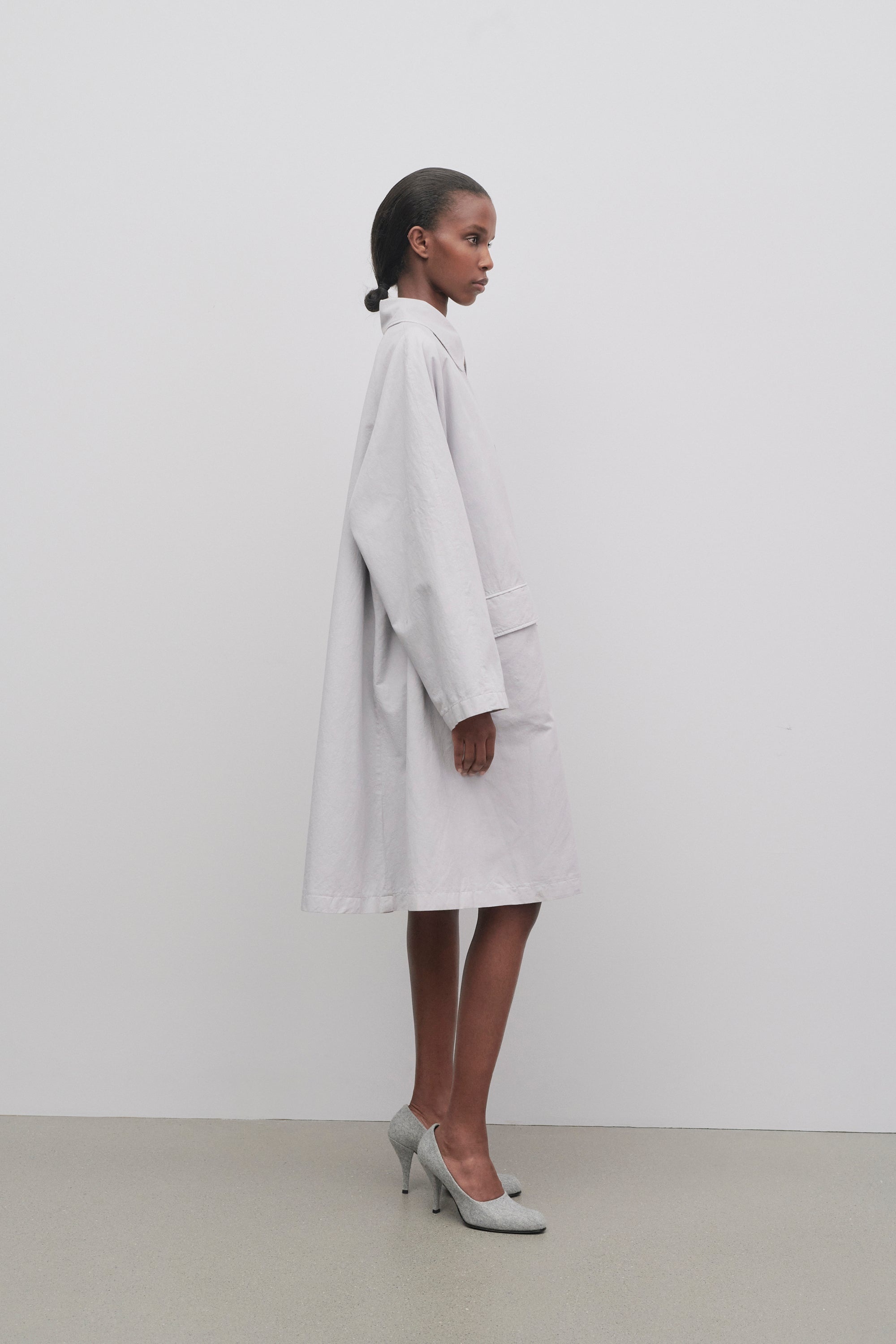 Garth Coat in Cotton and Linen - 4