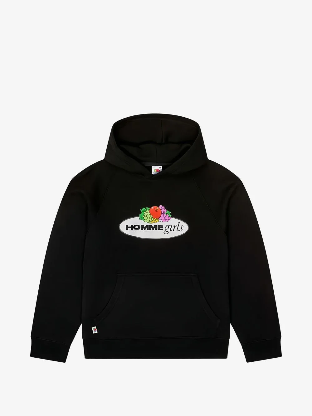 x Fruit Of The Loom logo-print raglan-sleeve hoodie - 1