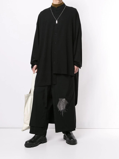 Yohji Yamamoto asymmetric long-sleeve shirt outlook