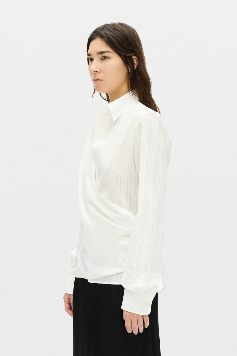 Ann Demeulemeester Alba Asymmetric Wrap Shirt outlook