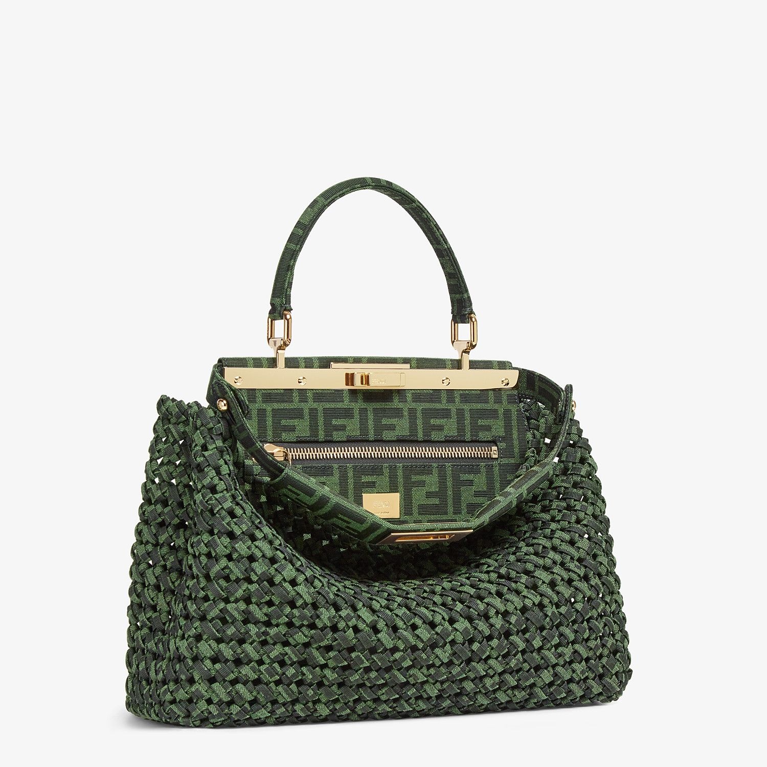 Jacquard fabric interlace bag - 2