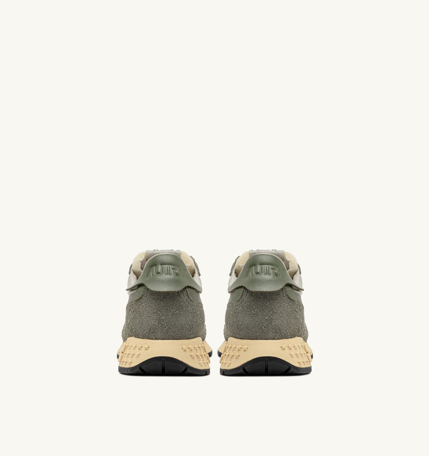 REELWIND LOW SNEAKERS IN HUNTER AND PELICAN NYLON SUEDE AND LEATHER - 3
