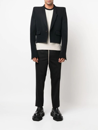 Rick Owens Banded contrast-trimmed T-shirt outlook