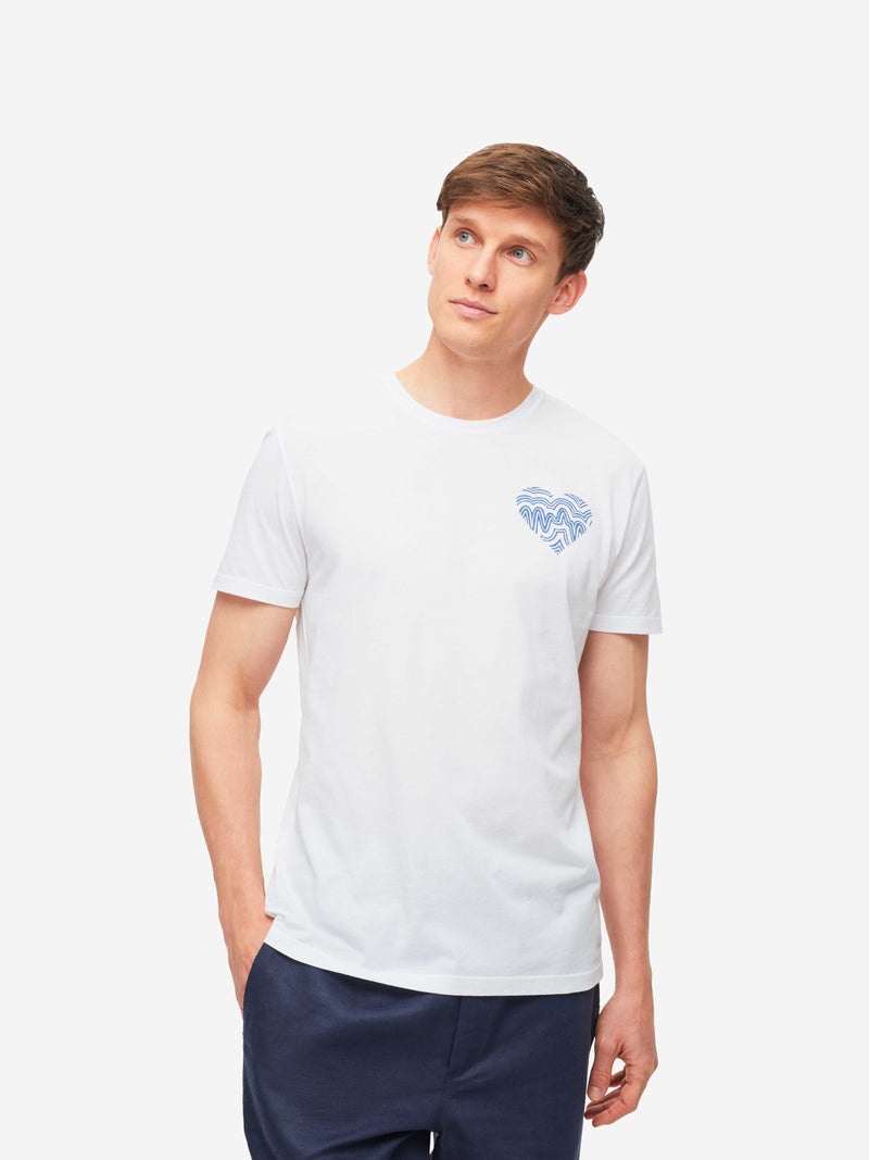 Men's T-Shirt Ripley 12 Pima Cotton Blue - 2