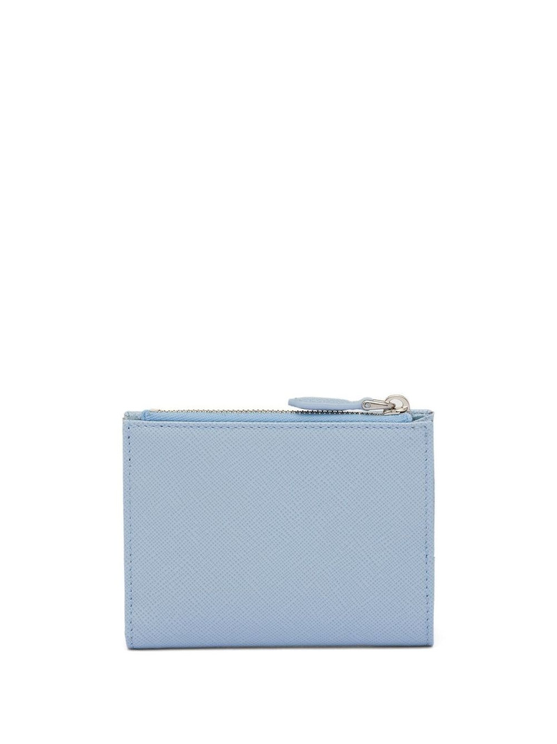 Prada triangle-logo Saffiano leather wallet outlook