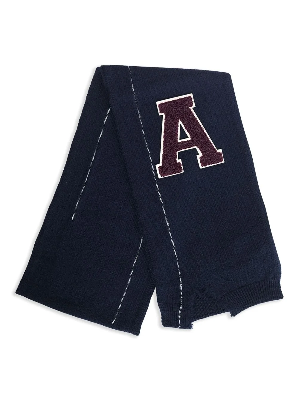logo-appliqué scarf - 1