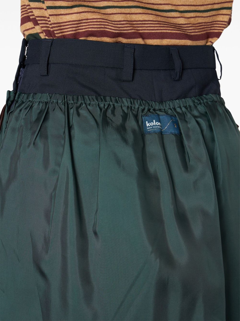 logo-patch skirt trousers 4