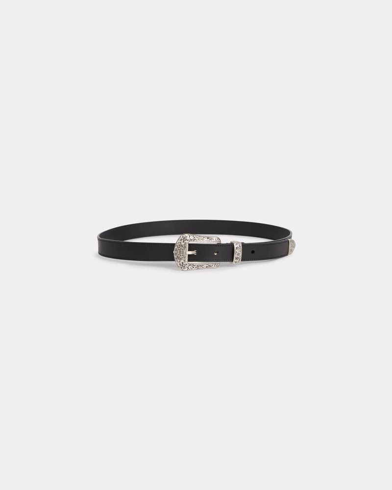 'KENZO Buckle' western leather belt 1