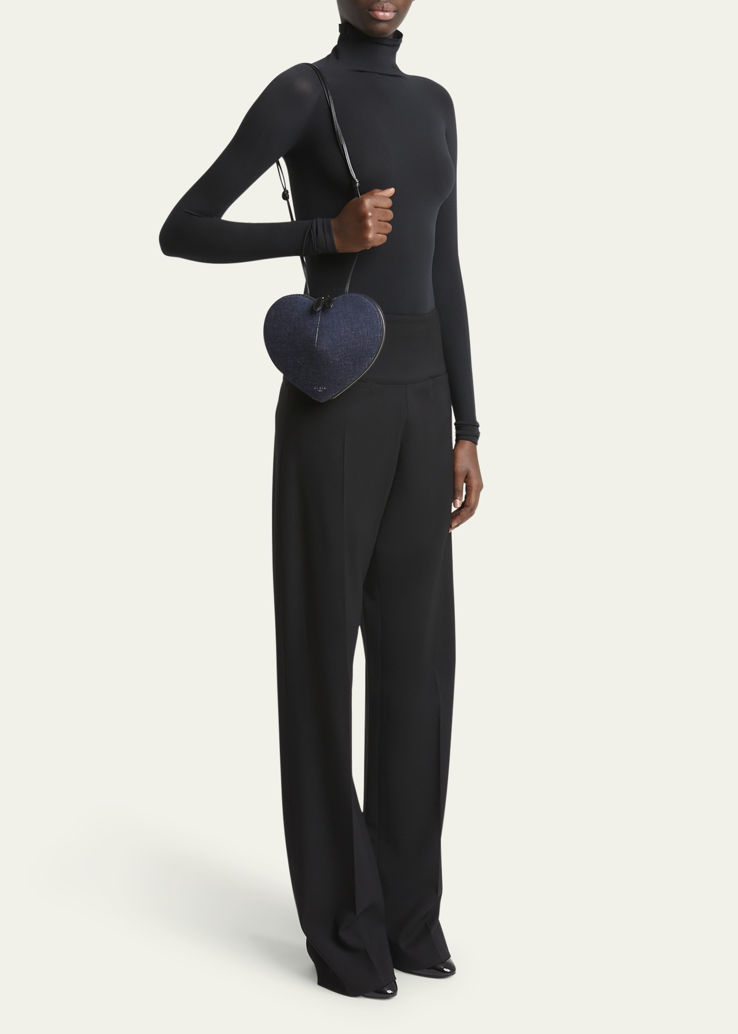 Le Coeur Crossbody Bag in Denim - 6