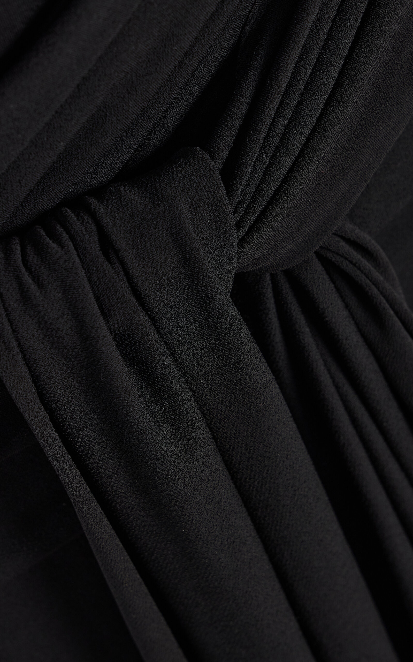Cut-out Draped Jersey Gown black - 5
