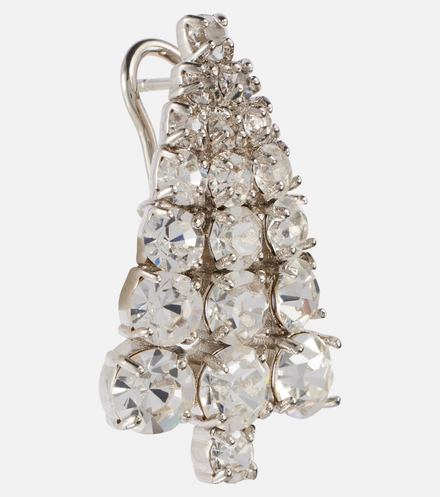 Crystal-embellished earrings - 2