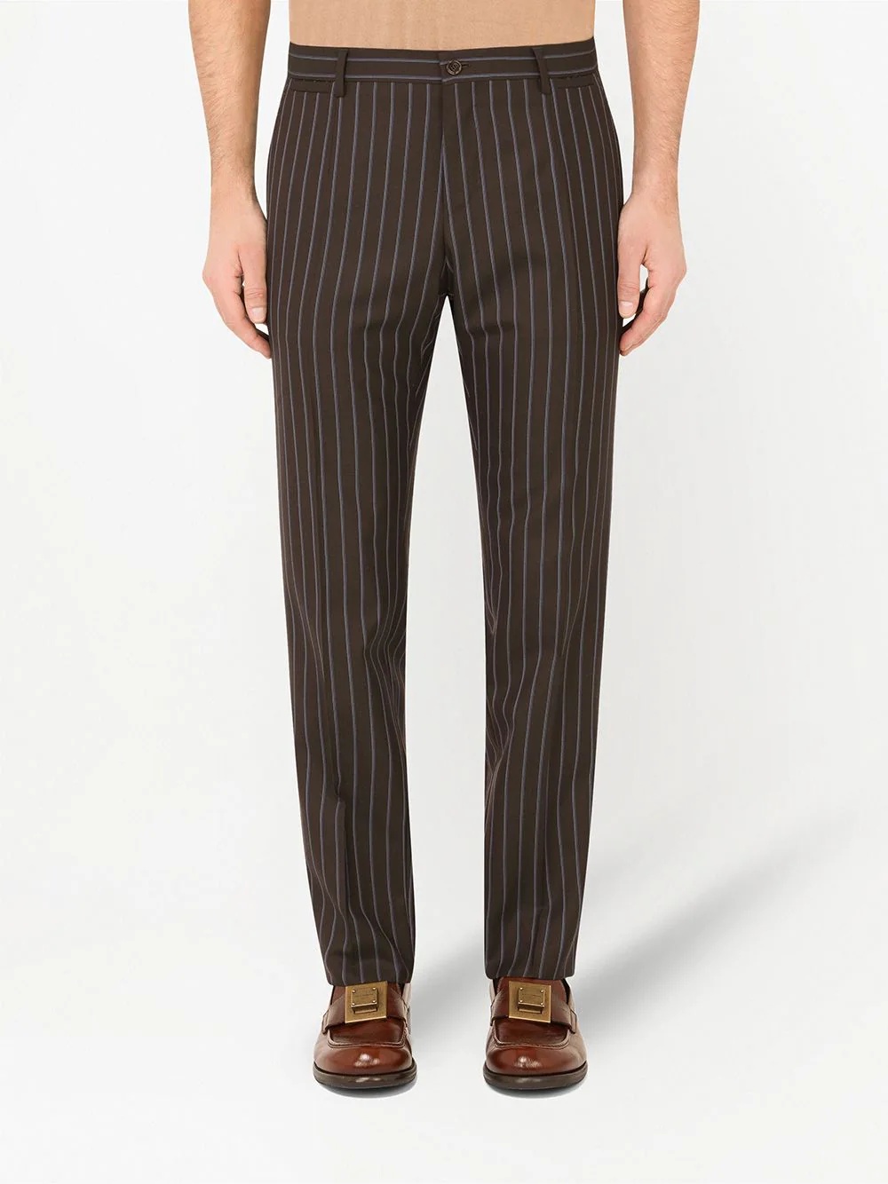 pinstripe virgin wool suit - 4